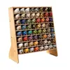 Caixa de Armazenamento de Pigmentos de Madeira Rack Organizador de Tintas para Artesanato Prateleira de Armazenamento para Tubos de Tinta a Óleo e Tintas Aquarela com Divisórias