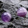 Pelota Hot Transfronteriza No Porosa 25 mm Bola Grande Rosa Piedra Natural Amatista Ojo de Tigre Multicolor