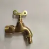 Torneira Externa Antifurto de Cobre Polido com Chave, Tanque de Lavar Chão, Torneira de Água Potável para Engenharia e Uso Doméstico com Bico de Abertura Rápida de 1/2 Polegada