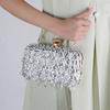Bolso de mano con lentejuelas y cuentas de fideos bordados transfronterizos, nuevo, de fábrica al por mayor, para damas, estilo europeo y americano, para banquetes y cenas