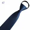 Venta al por mayor del fabricante Corbatas Rojas con Cremallera para Hombres y Mujeres, Vestimenta Formal de Negocios para Novio, Boda Estilo Coreano Corbata Rayada Perezosa Sin Corbata
