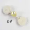 Bai Xi Em Estoque Botões de Tecido Estilo Chanel Botão Redondo Único com Contas de Jade Botão de Pêssego Cheongsam de Pérola Roupas Infantis Botões de Disco Coloridos Atacado do Fabricante