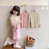 Ropa de Punto para Niñas Otoño e Invierno 2025 Suave Ropa de Punto Interior de Invierno para Niños Top Interior Elástico de Moda para Niñas