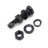 Juego Completo de Tornillo Tuerca de Cabeza Cruzada Negra Acero al Carbono Combinación de Perno Arandela Tornillo M2M3M4M5M6M8