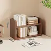 Prateleira de Canto para Mesa Estante de Livros Sala de Estar Mesa de Estudo Armário Vertical de Armazenamento de Livros Multicamadas Estante Pequena para Casa