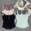 Estilo Pura Pasión Ropa Exterior tipo Dos Piezas Falsas con Tirantes Florales Chaleco de Verano Femenino Sexy Adelgazante Top con Copas