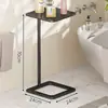 Prateleira de armazenamento para banheiro, suporte de chão para banheira, suporte para sabonete líquido de chuveiro para vaso sanitário, prateleira de armazenamento para casa, prateleira de armazenamento estreita ao lado do vaso sanitário do banheiro