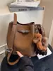 2025 Nuevo Bolso de Hombro de Otoño Bolso Retro Gran Capacidad Versátil Bolso de Hombro Cruzado Bolso Cubo Simple de Moda