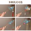Novo Estilo Chinês Hairpin Feminino 2024 Novo Sentido de Alta Qualidade Anti-ponto Verde Borla Passo Atrás Cabeça Disco Cabelo Hairpin Headwear
