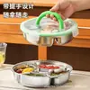 Bandeja de acero inoxidable 304 para cocinar al vapor con múltiples compartimentos, vaporera para comida de bebé de grado alimenticio, plato para cocinar al vapor en una sola olla, vaporera tipo wok con asa, rejilla para vapor