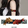 Xmxp Pegatinas de Tatuaje Coloridas de Moda Geniales Japonesas Tradicionales Impermeables de Larga Duración Gama Alta Anillo para Mano Pierna Brazo Sexy Carpa Koi