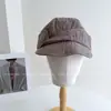 Sombrero de Lino Estilo Zhang Jingyi para Monta de Caballos para Mujer, Gorra de Béisbol Transpirable de Verano con Protección Solar, Gorra de Boina Artística Plegada con Visera
