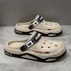 EVA Zapatos Nuevos con Agujeros para Hombre Verano para Exterior Estilo Coreano Sandalias y Pantuflas de Punta para Estudiantes