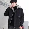 Abrigo de Algodón con Relleno de Plumas para Hombre 2024 Invierno Nuevo Abrigo de Algodón Holgado Corto Impermeable Cálido Casual Abrigo de Algodón Chaqueta con Capucha