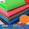 Fábrica em estoque 600D Oxford pano 6 * 6PU revestido poliéster bolsa bagagem tenda tecido PVC tecido impermeável
