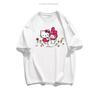 Kawaii Sanrio Kuromi Camiseta Linda Anime Dibujos Animados Amantes Pura