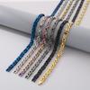 Hebilla de joyería de cadena bizantina de moda para Chaoren, collar de pulsera de cadena plana de acero inoxidable de 6 mm/8 mm para hombres
