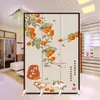 Biombo Estilo Chino para Sala de Estar, Oficina, Plegable Móvil para Bloquear Entrada de Dormitorio con Carácter "Fu" para Uso Doméstico