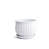 Maceta de Cerámica Estilo Crema Planta Maceta para el Hogar Exquisita Blanca Lujo Accesible Creativa Orquídea Suculenta Planta Verde
