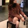 Conjunto Rojo Invierno Estilo Chanel para Mujer 2026 Nuevo Conjunto de Invierno de Alta Gama Elegante Socialité Navidad Compromiso Conjunto de Dos Piezas