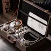 Nuevo Set de Té Kung Fu de Titanio Puro 2026, un juego completo con tetera que puede hervir agua, bandeja de té, empaque de caja de regalo de lujo ligero de alta gama