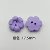Botões de Plástico, Botões Floridos Coloridos, Botões Decorativos para Camisas Infantis, Suéteres, Cardigans, Botões Decorativos Feitos à Mão de Dois Furos