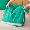 Color Sólido Clase A Mica Spandex Seda Refrescante Colcha de Verano Doble Cara Hielo Seda Acolchada Individual/Doble Núcleo de Colcha para Aire Acondicionado Lavable a Máquina