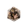 Dados Poliedros de Rodolita Natural Tallados con Números Set de Siete Piezas Dnd Dungeons and Dragons Z02