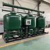 Filtro de Arena Poco Profundo, Equipo de Filtración de Alta Velocidad para Eliminar Sólidos Suspendidos en Agua, Tanque Doble de Acero Inoxidable con Arena de Manganeso y Carbón Activado