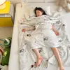 Manta Fina de Algodón tipo Nube para Siesta, Anti-Patadas, Dibujos Animados, Algodón Puro, Grado A Materno e Infantil, para Primavera y Verano 1
