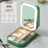 Espejo de Maquillaje LED con Luz, Espejo de Tocador con Luz de Relleno para Belleza, Espejo Plegable de Escritorio para Dormitorio de Estudiantes, Espejo de Maquillaje