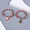 Nueva pulsera de Papá Noel de Navidad imán de amor atracción pulsera de pareja un par regalo para novias joyería vacaciones