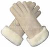 Guantes de piel de oveja para hombre, invierno, gruesos, cálidos, para ciclismo, motocicleta, conducción, con dedos