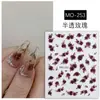 Populares Calcomanías para Uñas Estilo Chino de Porcelana Azul y Blanca con Mariposa de Lámina Dorada y Diseño en Degradado Azul