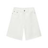 Mtlclothes Roupa Masculina Estilo Japonês Cintura Elástica Shorts de Cinco Pontos para Homens, Calças Casuais Retas Largas para Trabalho de Comprimento Médio