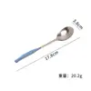 Cuchara de titanio puro tipo flor de hielo con mango largo, exquisita y elegante para uso doméstico, adecuada para niños y adultos como cuchara para sopa, cuchara de mesa o cuchara para postre