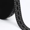 Banda elástica de jacquard de seda dorada y plateada de 4 cm y 5 cm en stock, fabricantes de ropa, faldas, accesorios de cintura, goma de nailon de imitación.