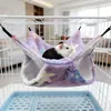 Hamaca transfronteriza para hámster, hamaca suspendida de doble capa para petauros del azúcar y chinchillas, saco de dormir cálido para ardillas, hamaca para mascotas pequeñas