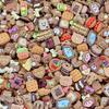 10 Série Bolo Marrom Brinquedo Comida Sacos da Sorte Resina Acessórios DIY Cola Creme Materiais para Capinha de Celular Acessórios DIY