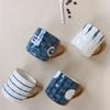Taza de cerámica pintada a mano estilo japonés Naruto taza para beber para el hogar para niña oficina pareja taza de café con tapa