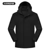 Colección de otoño e invierno: conjunto de ropa de trabajo para exteriores de dos piezas con bolsillos tridimensionales curvos en los brazos, personalizable con un logotipo; chaqueta para deportes al aire libre y montañismo
