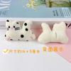 Cartoon Preto e Branco Polka Cat Plush Pingente Roupas Infantis Sapatos Meias Bolsa Acessórios de Suspensão Acessórios de Cabelo Grampo de Cabelo DIY Acessórios