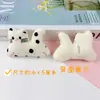 Pendente de Gato Preto e Branco com Bolinhas Desenho Animado Boneca Gatinho Fofo Chaveiro Pendurado Grampo de Cabelo Roupas DIY Acessórios Acessórios