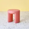 Taburete Redondo Creativo para Sofá Hogar Puerta Taburete Bajo Dormitorio Taburete de Maquillaje Sala de Estar Sofá Simple Zapatos Taburete Redondo