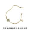 Plata S925 Ganjia [Un Año Un Regalo Una Pulgada de Alegría] Pulsera Feliz de Jade Natural Hetian Regalo Joker Femenino