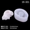 Tridimensional dos desenhos animados base de gato silicone molde caneta titular caixa de armazenamento vela aromaterapia molde de sabão artesanal