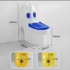 Inodoro Pequeño de Colores para Niños de Guardería Asiento de Inodoro Donald Duck para Baño Columna Integrada de Lavabo para Niños