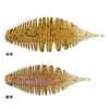 Isca Soft com Lâmina Reta e Cauda de Agulha Rosqueada, Isca de Pele de Porco, Peixe Gosmento Afundante de Material PVC, Isca de Pesca Transfronteiriça Atacado