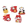 Insignia de Panda de Dibujos Animados Estilo Chino Festivo de Año Nuevo Tesoro Nacional Broche Lindo Afortunadamente Afortunadamente Decoración para Bolsos de Hombres y Mujeres