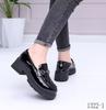 1322-1 Populares Zapatos de Cuero con Tacón Cuadrado Estilo Británico Mary Jane Zapatos de Cuero de Suela Gruesa para Mujer 2026 Nuevo Estilo Slip-On Moda